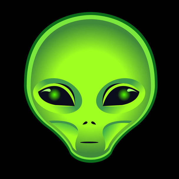 vector alien head - Вектор,изображение