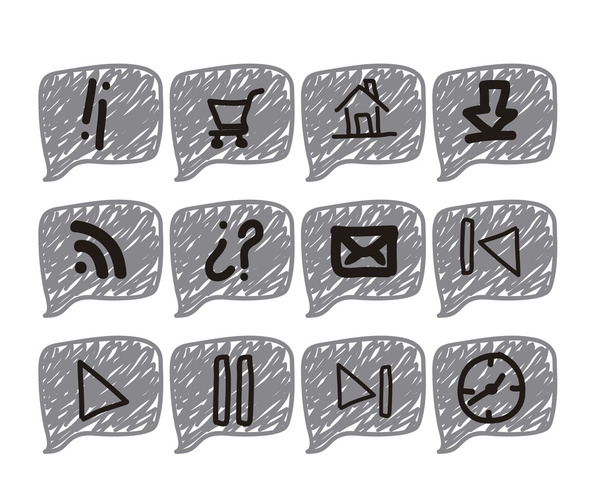sketches icons - Vector, Image