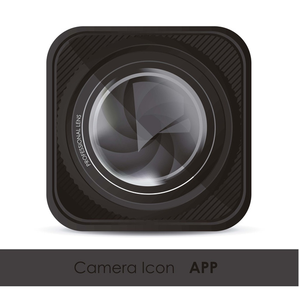 Icono para aplicación desde fotografías o cámara
 - Vector, Imagen