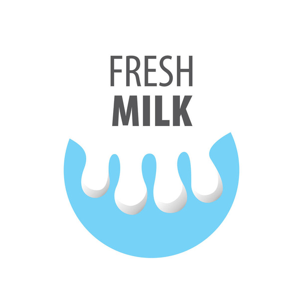 διάνυσμα λογότυπο γάλα - Διάνυσμα, εικόνα