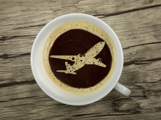 Coffee shop in the aircraft - Foto, imagen