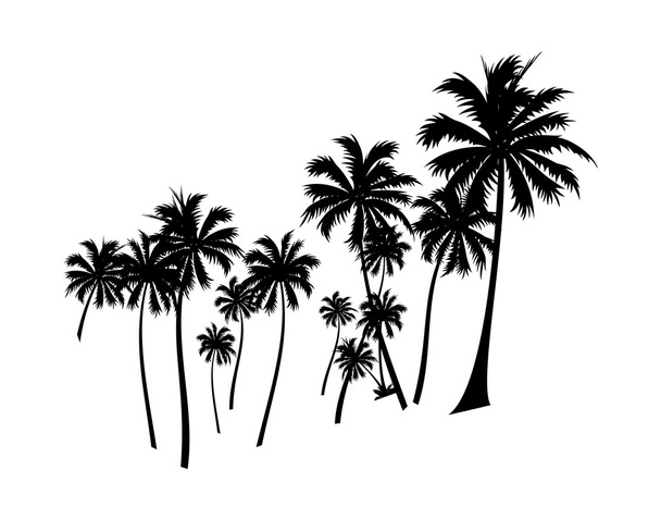 vektör simge palmiye ağacı - Vektör, Görsel