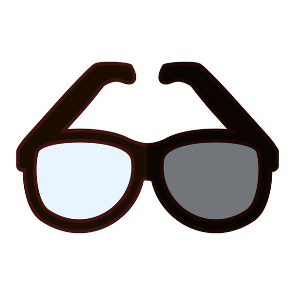 κλασικό πλαίσιο γυαλιά εικονίδιο εικόνας - Διάνυσμα, εικόνα