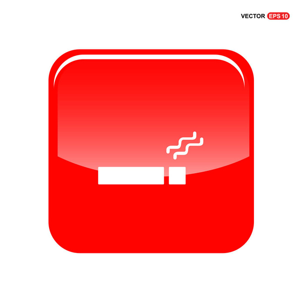 red button icon - Wektor, obraz