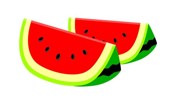 Vector icon water melon - Vector, Image