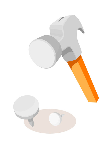 Icon hammer - Vector, Image