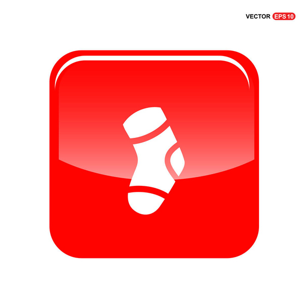 Christmas sock icon - Вектор,изображение