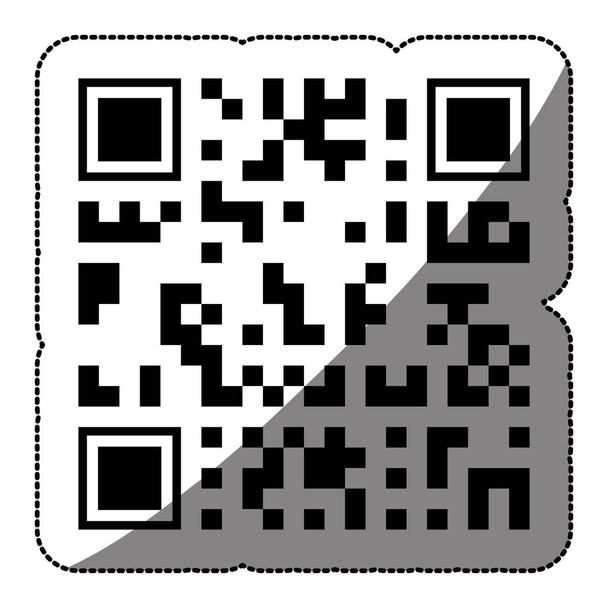 Isolated qr code design - Vector, Image