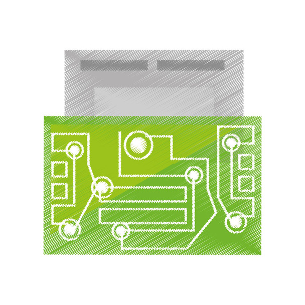 dessin du circuit USB matériel électronique
 - Vecteur, image