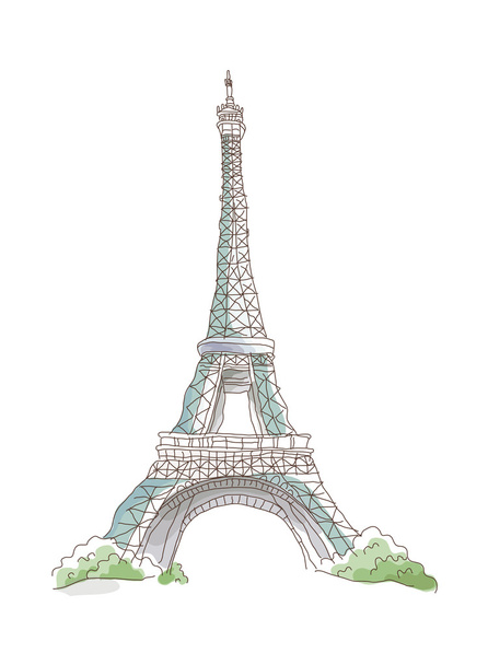 Torre Eiffel Vector
 - Vetor, Imagem