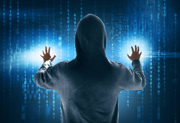 Hacker stealing data - Foto, Bild