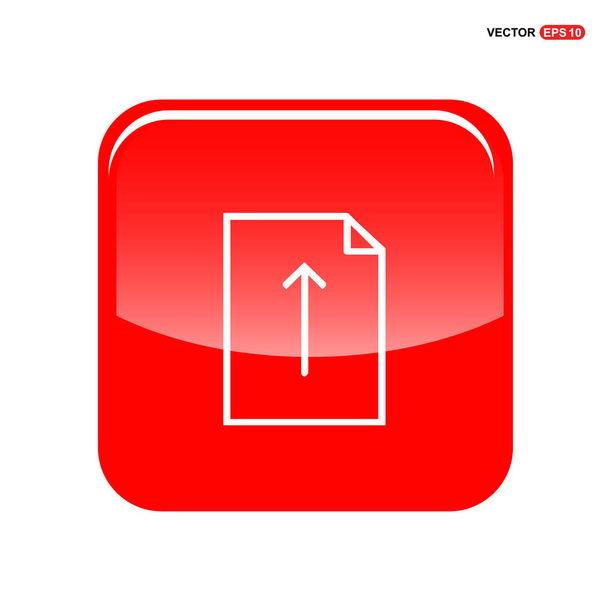 red button icon - Vetor, Imagem