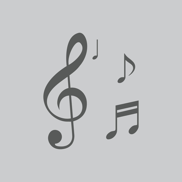 zenei jegyzet ikon  - Vektor, kép