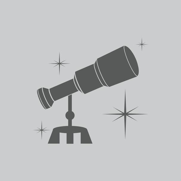 Иконка телескопа
 - Вектор,изображение