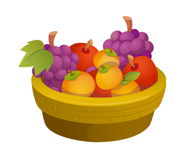 Gyümölcskosár - Vektor, kép
