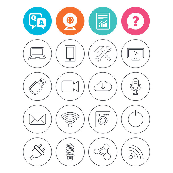 Devices and technologies icons.  - Vecteur, image