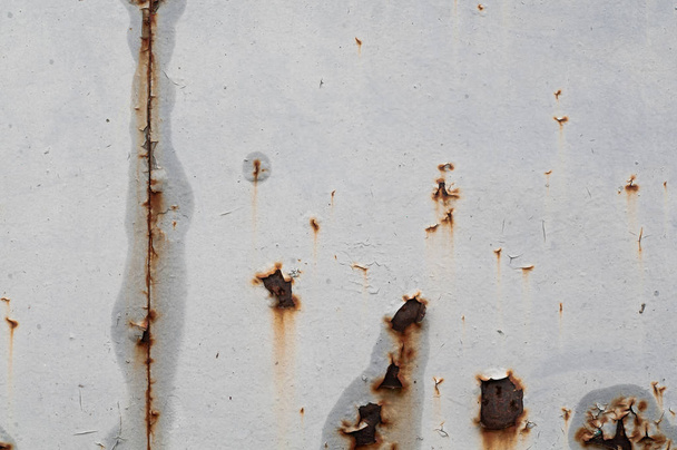 Grunge texture rouillée vintage peint sur mur gris
. - Photo, image