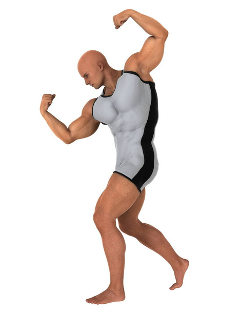 3D CG rendering of a body builder - Zdjęcie, obraz