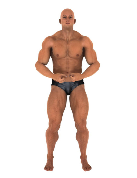 3D CG rendering of a body builder - Foto, Bild