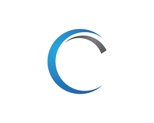 C Letter Logo Template vector icon design - Vector, Image