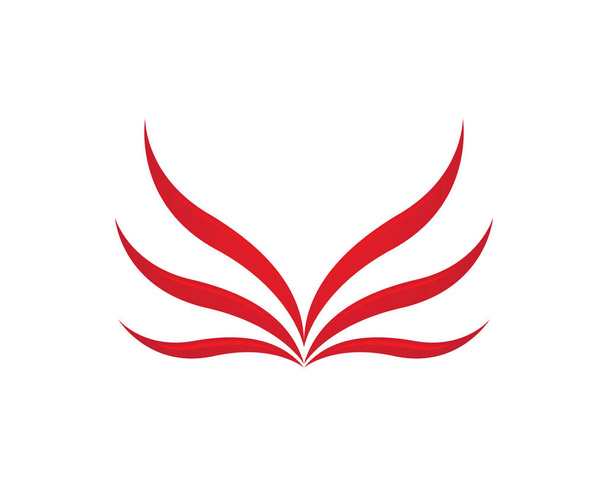 Sólyom szárny logó Sablon vektor ikon design - Vektor, kép