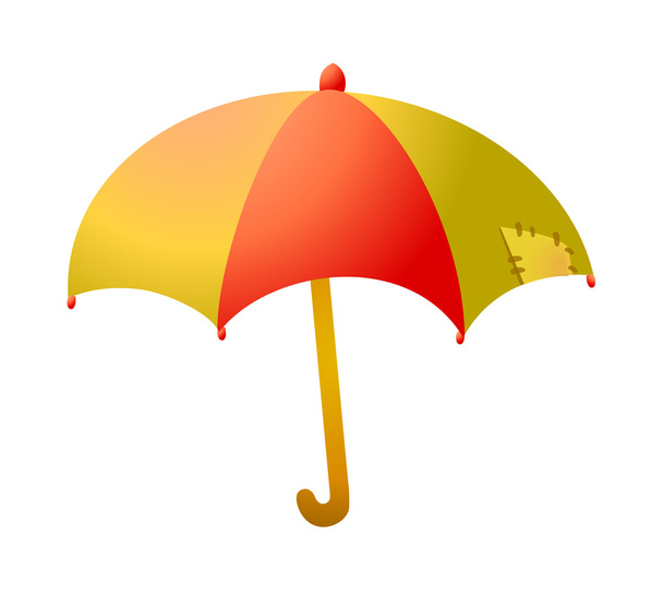 wielobarwny parasol - Wektor, obraz
