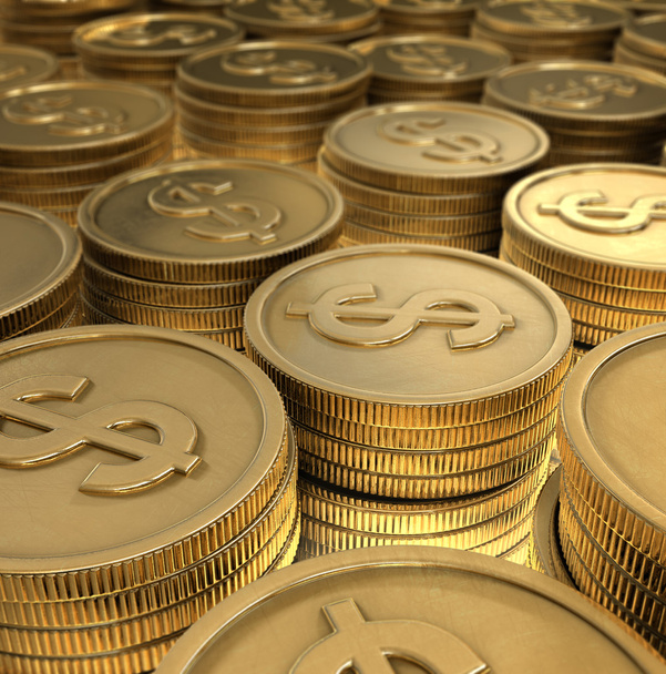 Monedas apiladas
 - Foto, imagen