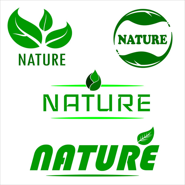 vector image nature logo template - Vector, Image
