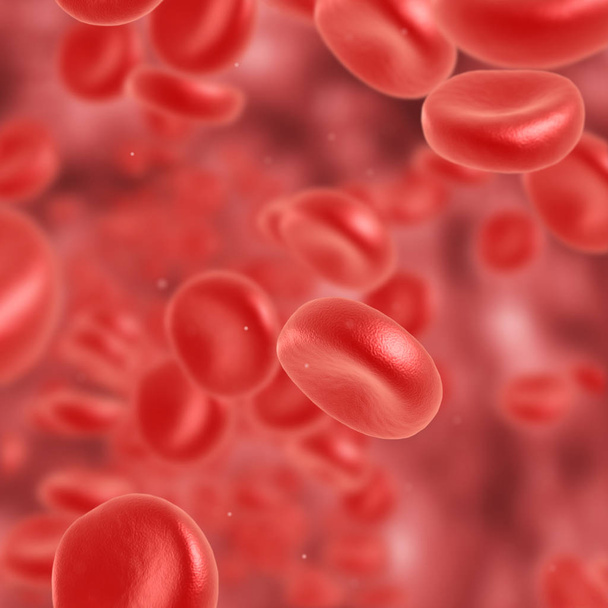 Ερυθρών κυττάρων του αίματος που ρέει - Φωτογραφία, εικόνα
