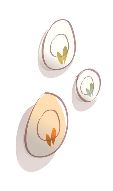 Set of dishes - Vector, Image