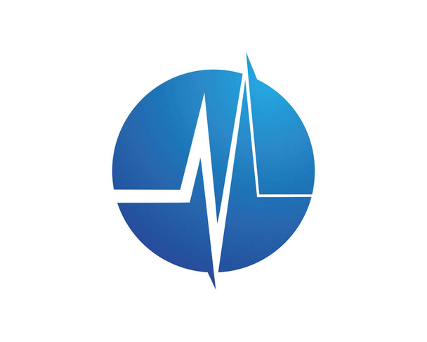 Tıbbi Logo vektör çizim tasarım şablonu - Vektör, Görsel