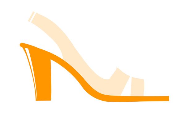 narancssárga cipő - Vektor, kép