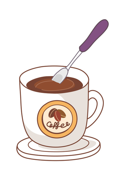 Cup of cocoa - Vector, Image