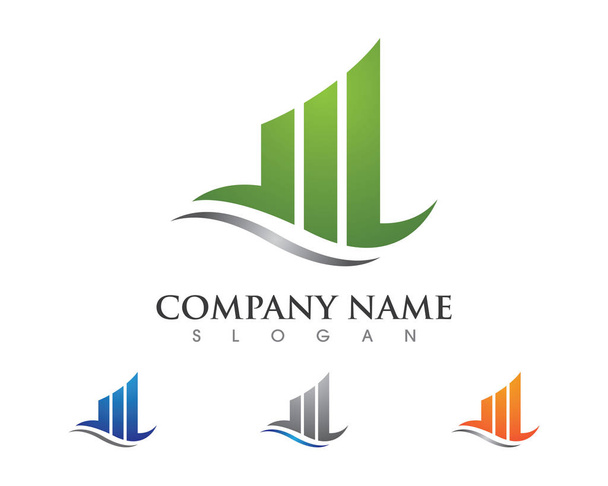 Λογότυπο οικονομικών επιχειρήσεων - Διάνυσμα, εικόνα