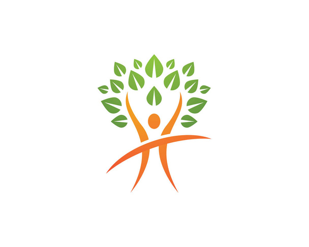 logotipo de vida saludable
 - Vector, Imagen