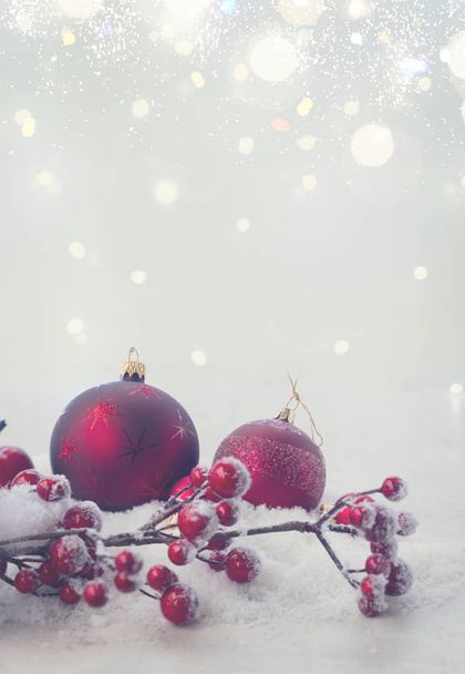 Christmas scene with snow - Photo, Image