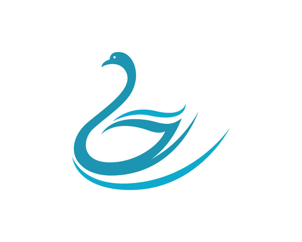 Joutsenen logo rakkaus ja symbolit
 - Vektori, kuva