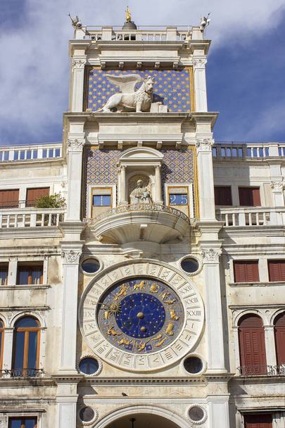 zodiac clock, Saint Marks Square, Venice, Italy - Φωτογραφία, εικόνα