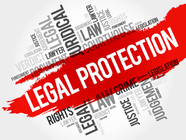 Protection juridique nuage mot
 - Vecteur, image