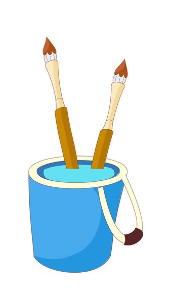 Paint brushes - Vector, Image