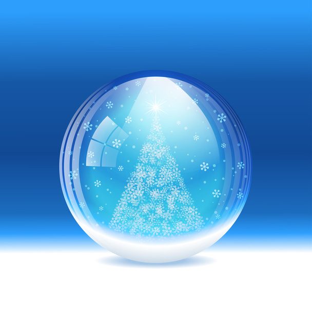 Vector snow globe - Вектор,изображение