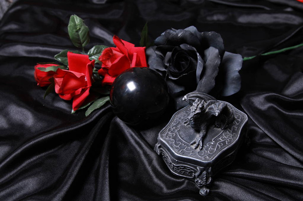 Gothic μόδα σκούρο αξεσουάρ - Φωτογραφία, εικόνα