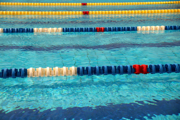 Dividers of paths in the big swimming pool - Photo, Image