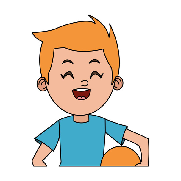 Ізольований хлопчик мультфільм дизайн
 - Вектор, зображення
