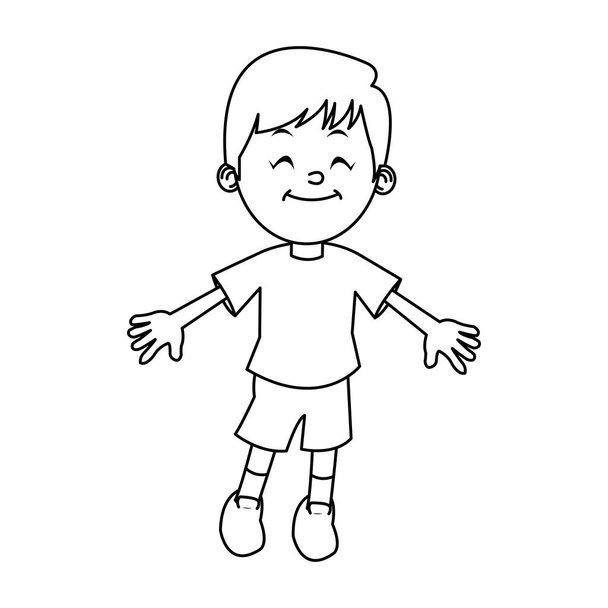 Isolated boy cartoon design - Vektor, kép