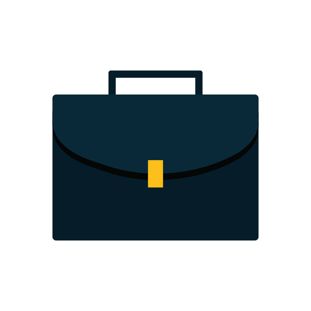 blue portfolio suitcase business icon - Vector, Image