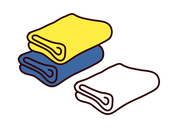 barevné ručníky - Vektor, obrázek