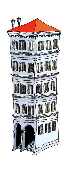 Ilustração do vetor da torre
 - Vetor, Imagem