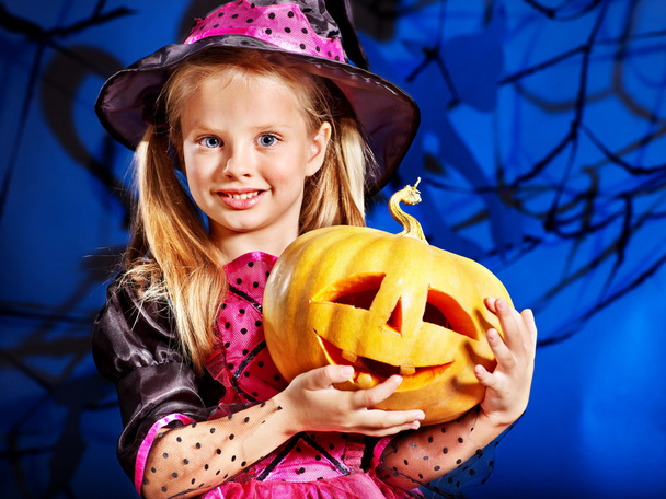 Witch child at Halloween party. - Fotografie, Obrázek