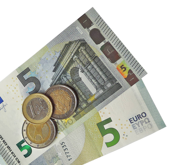 Dinero en euros, aislado
  - Foto, imagen